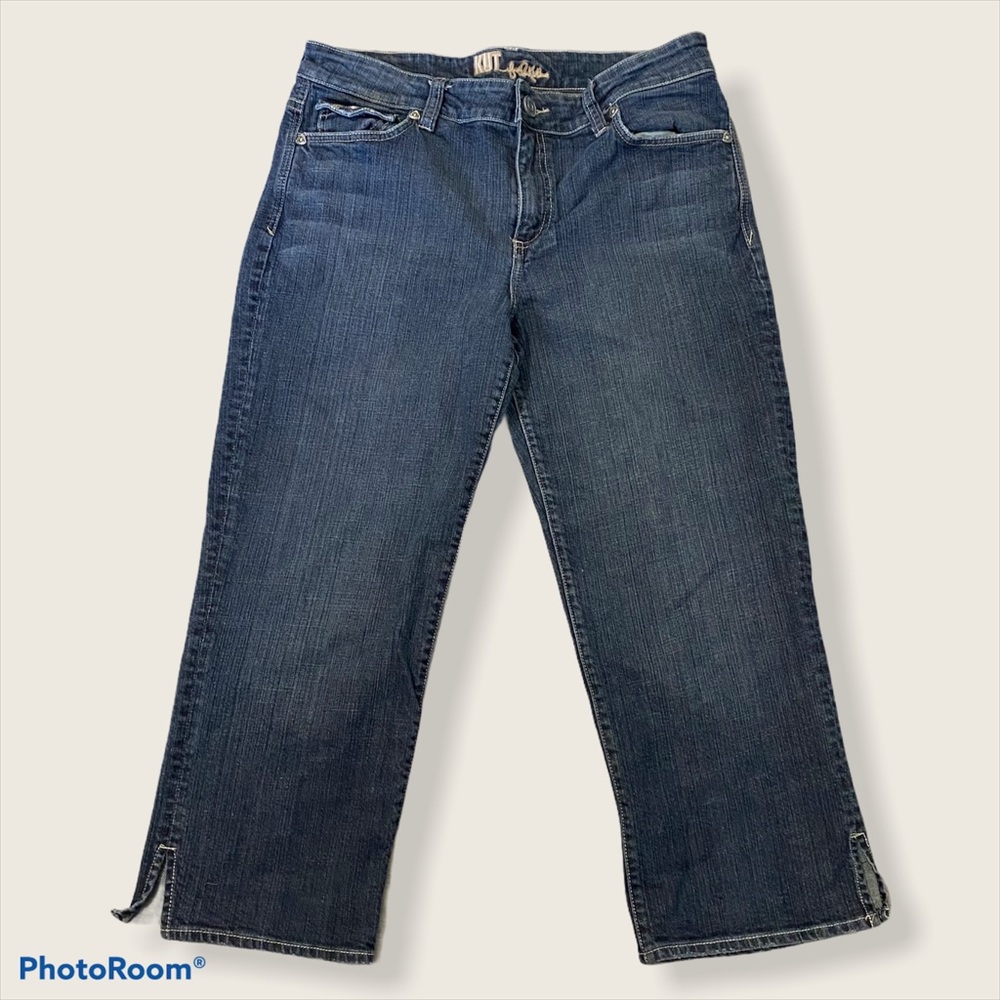 Kut from the Kloth Crop Boot High Waist Jeans 12